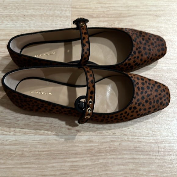 Rare Ann Taylor Leopard Mary Jane Flats 8.5 - Picture 12 of 15